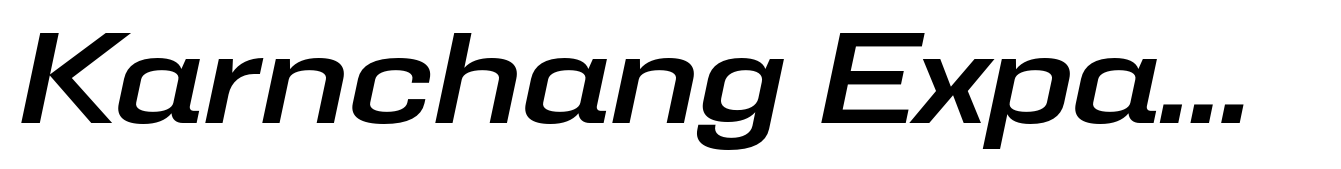 Karnchang Expanded Medium Italic